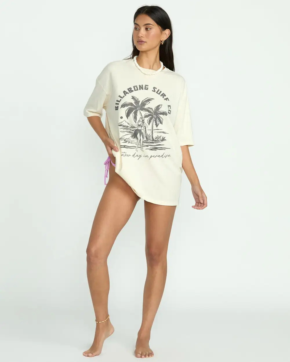 This Is Tropical Tee - Whitecap