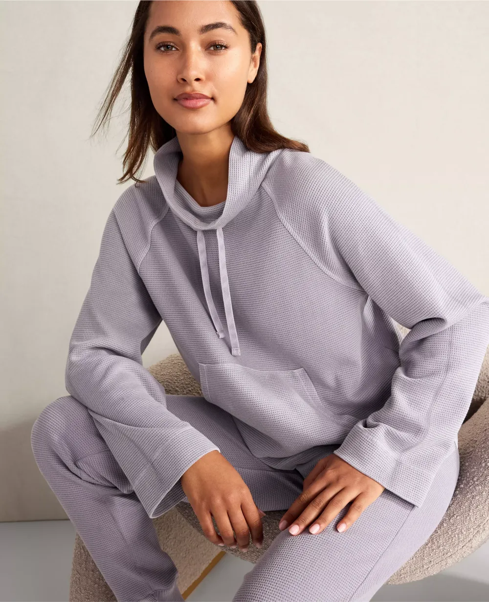 Haven Well Within Garment-Dyed Organic Cotton Waffle Knit Pullover
