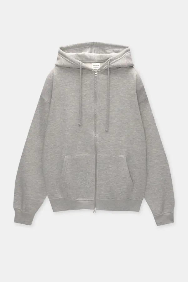 Sudadera oversize capucha cremallera