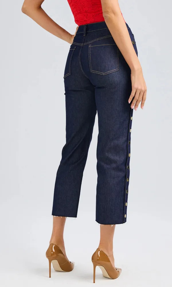 Stephen Sheen Denim Snap Pants