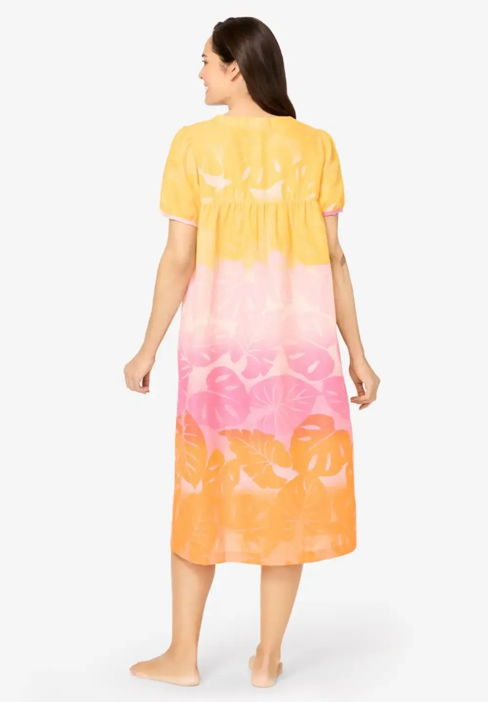 Short Print Shirred Lounger