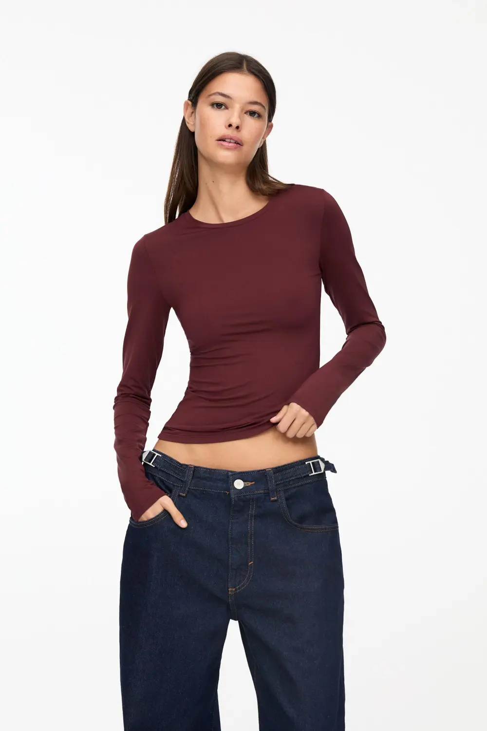 Camiseta poliamida manga larga