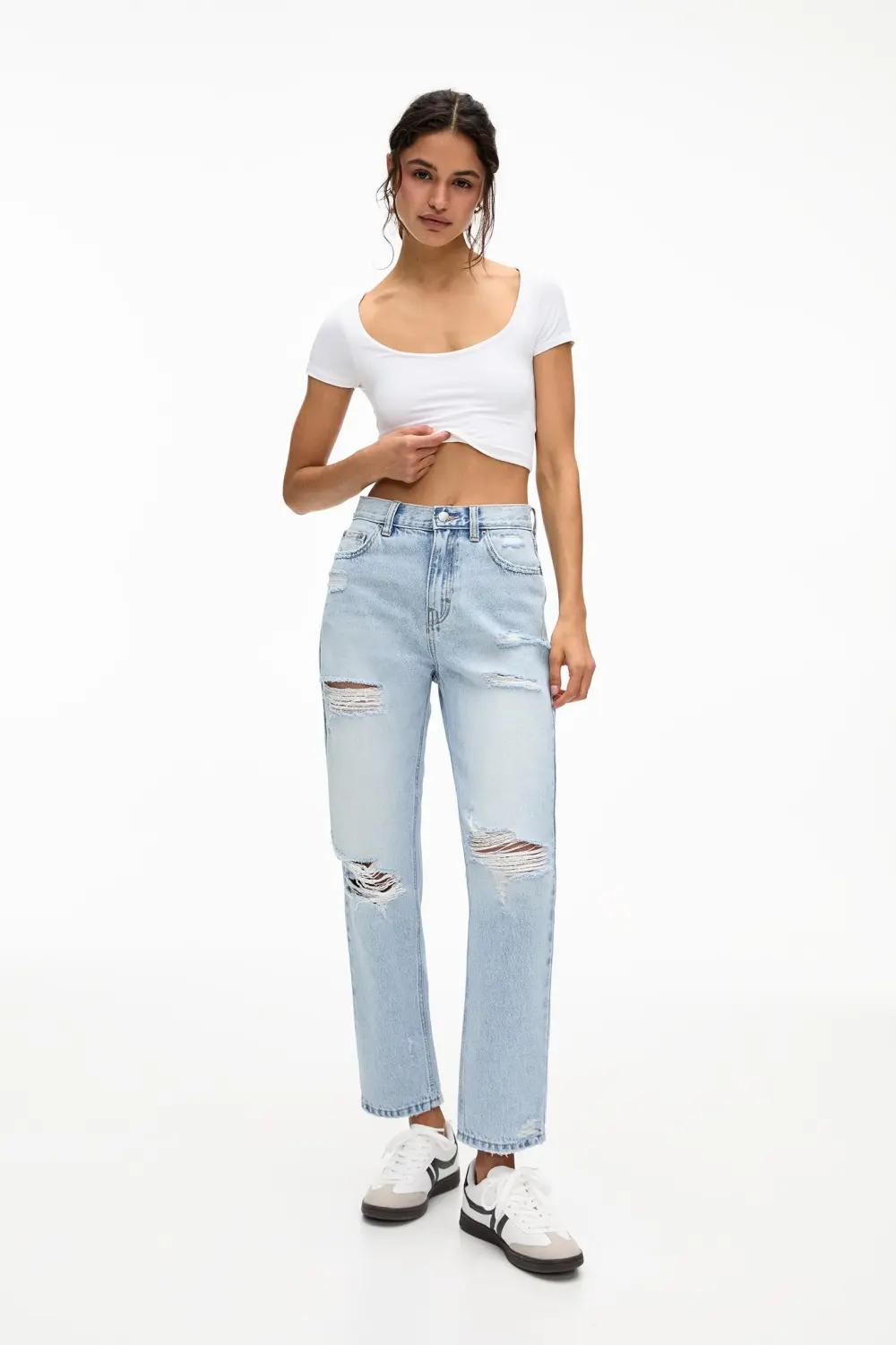 Jeans mom rotos