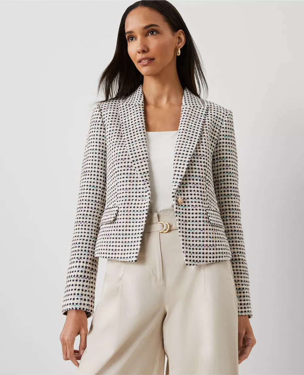 Tweed Fitted Blazer