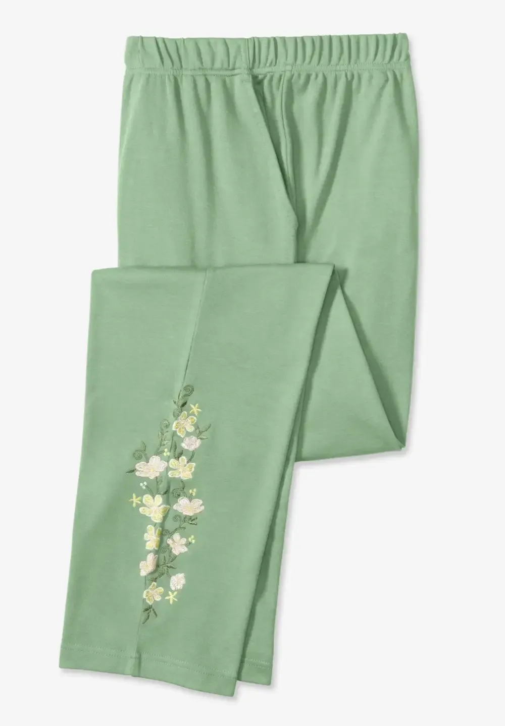 7-Day Embroidery Straight-Leg Pant
