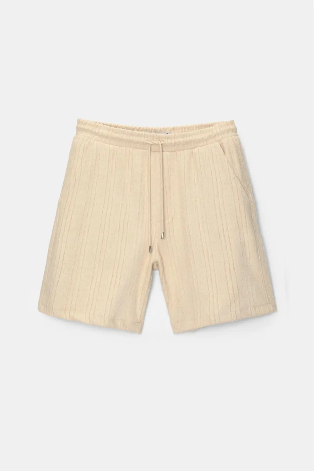 Waffle-knit Bermuda sweatpant shorts