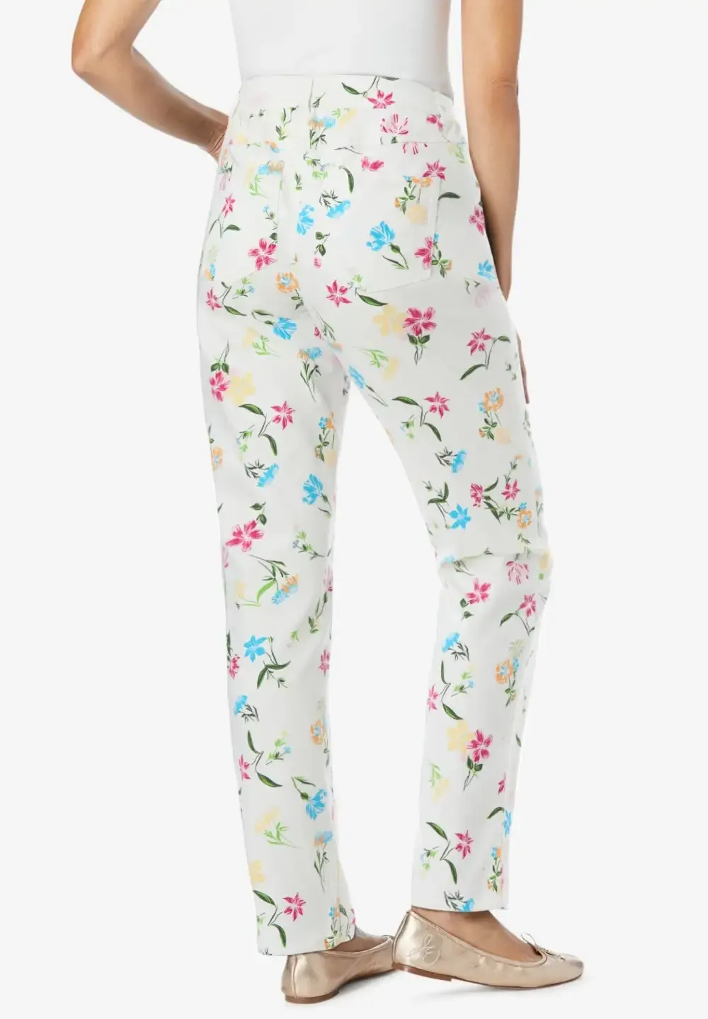 Straight-Leg Stretch Denim Jean
