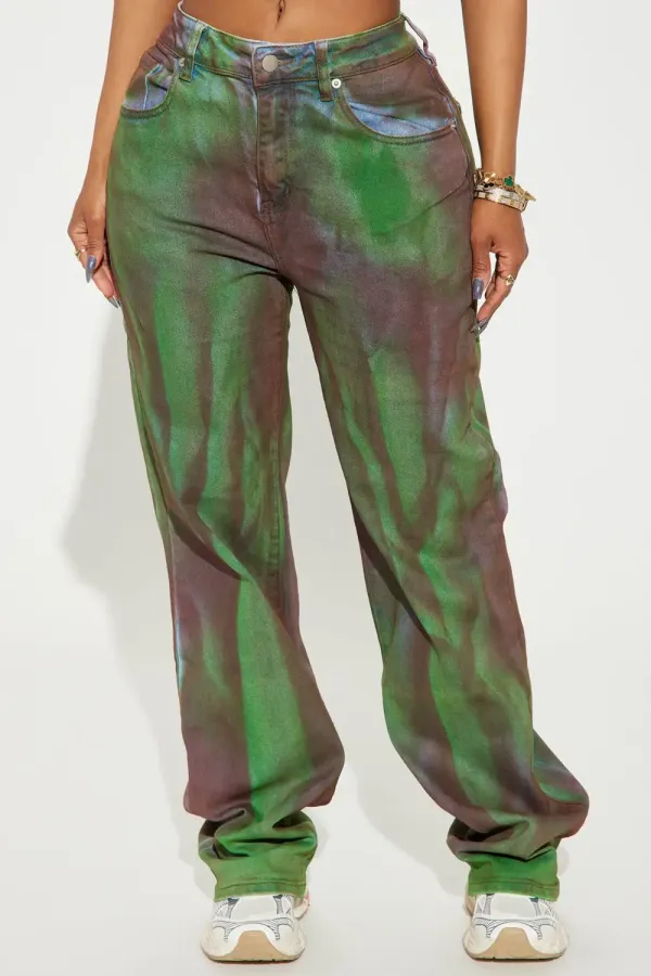 Endless Sky Straight Leg Jeans - Multi Color
