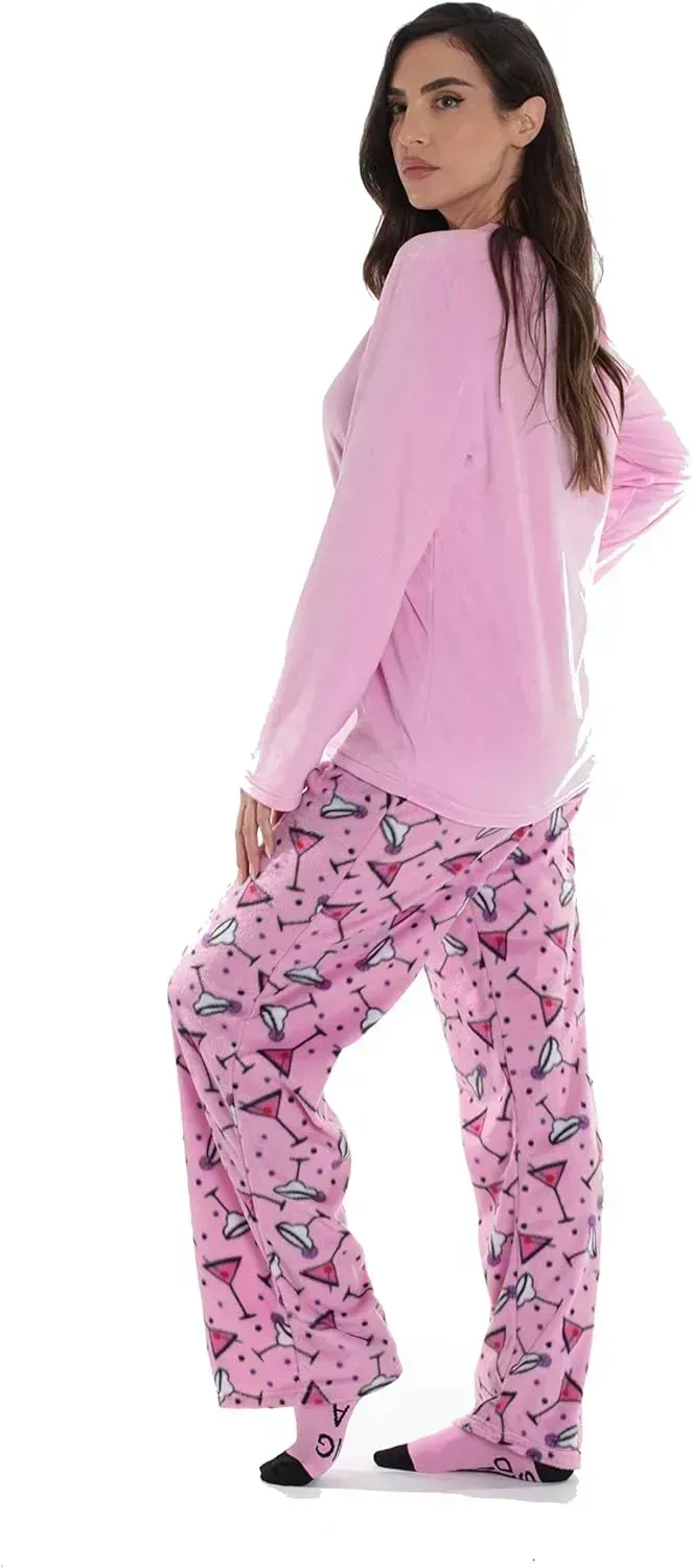 Women’s Pajama Pant Set - Nightgown with Matching Socks