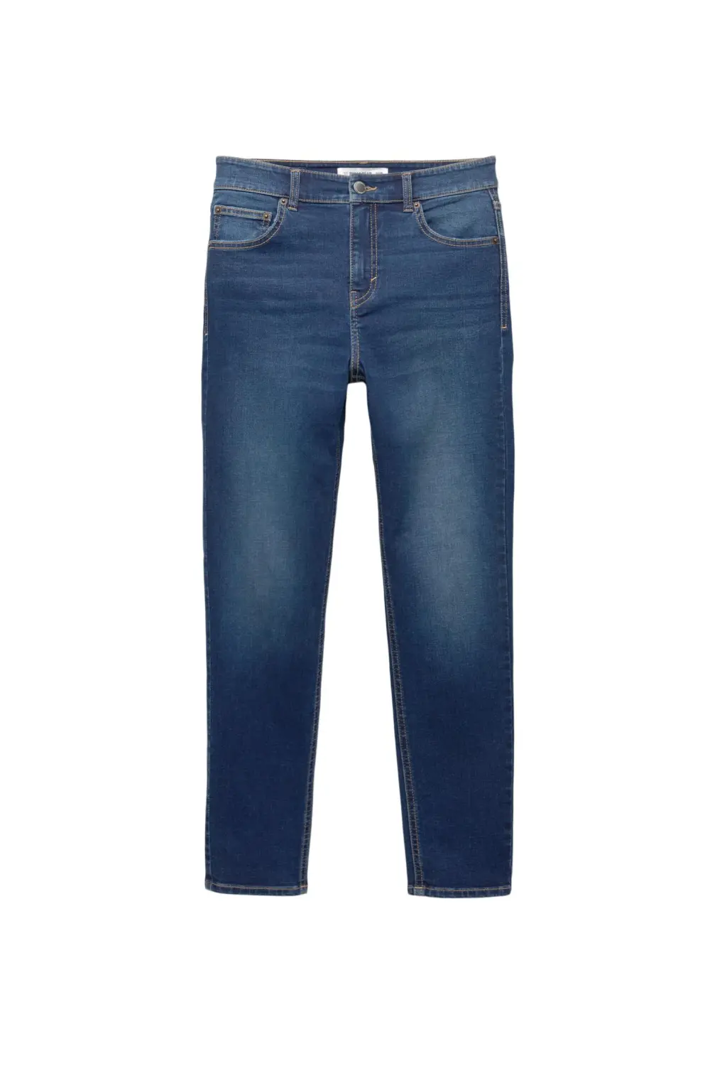 Jeans skinny tiro medio