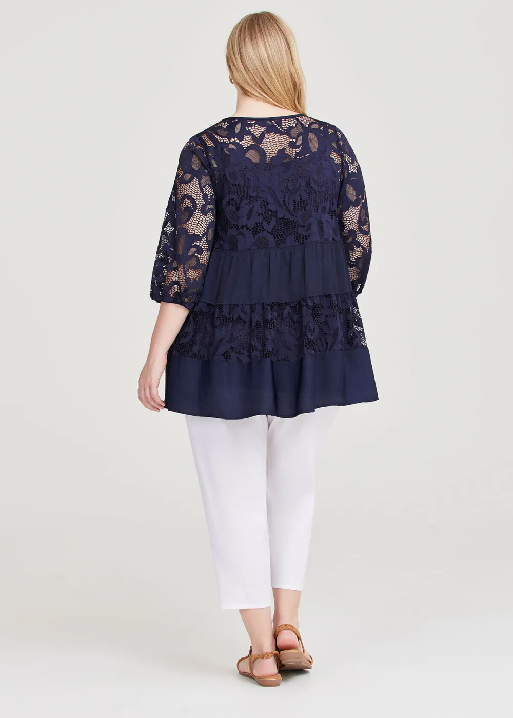 Lace & Luxe Tier Tunic