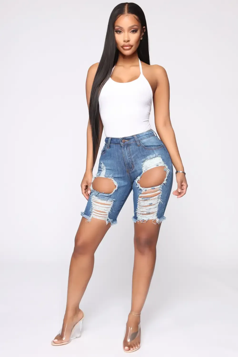 Khloe II Shorts - Medium Wash