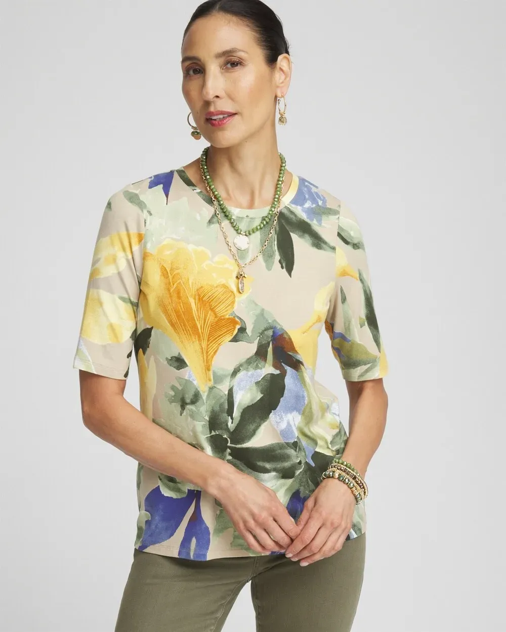 Touch of CoolTM Garden Short Sleeve Tee