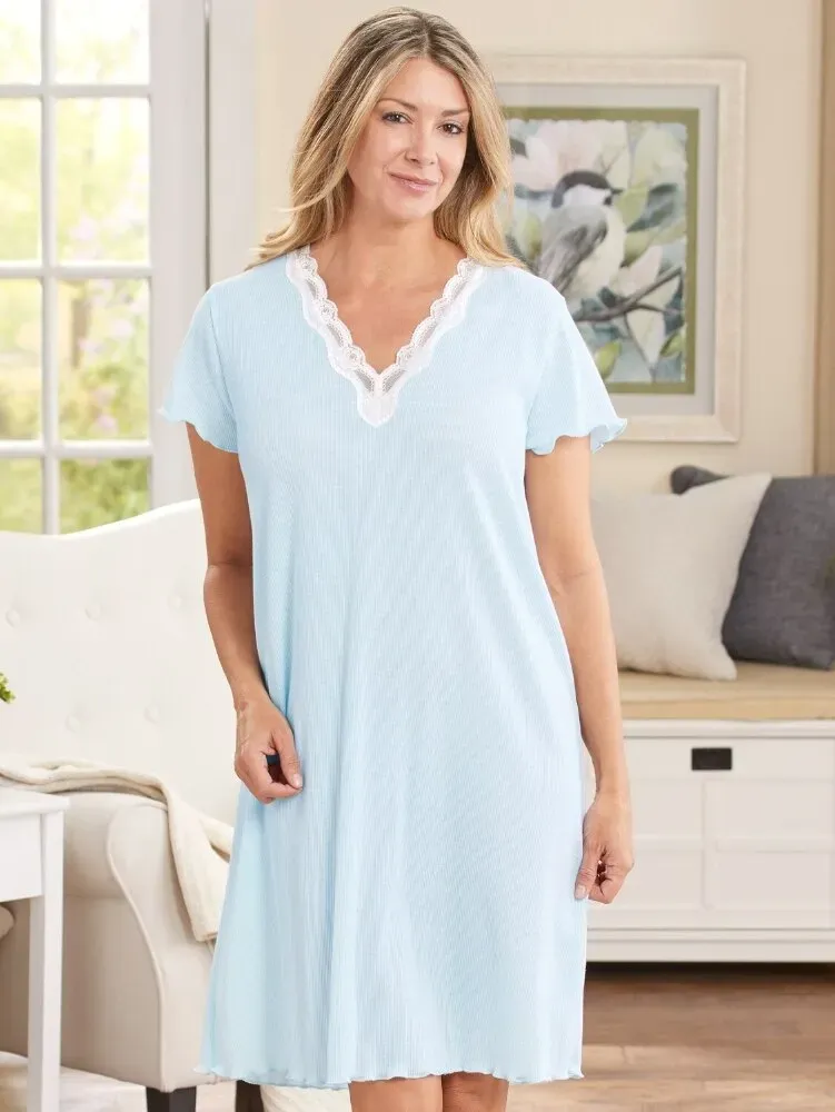 Stay Cool Moisture-Wicking Short Nightgown