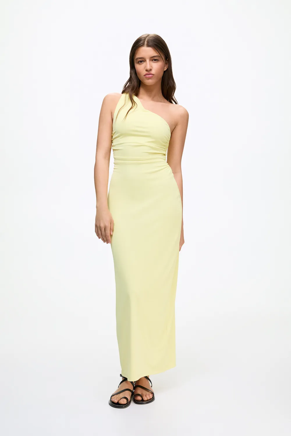 Vestido midi asimétrico