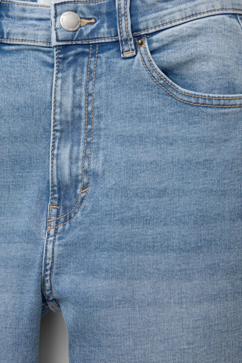 Jeans skinny tiro alto