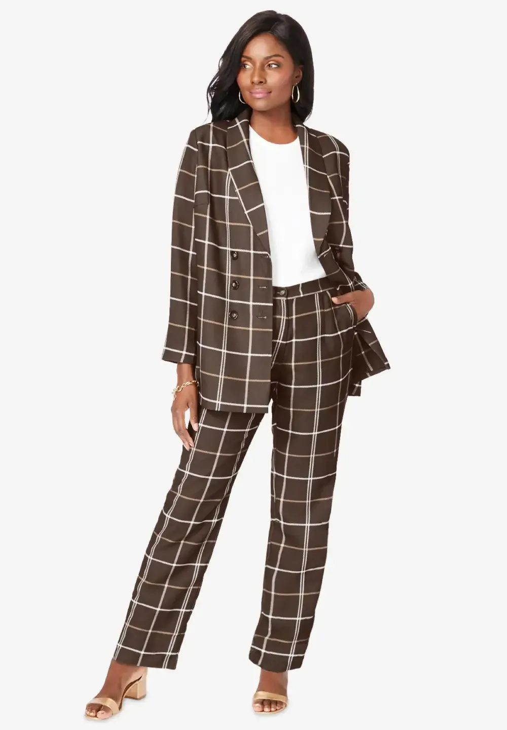 2-Piece Double-Breasted Pantsuit