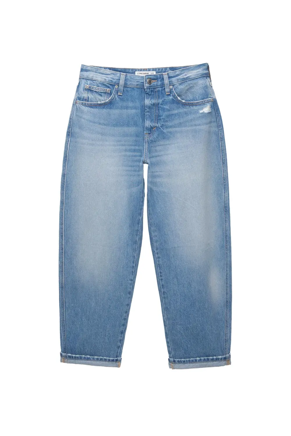 Jeans barrel tiro medio