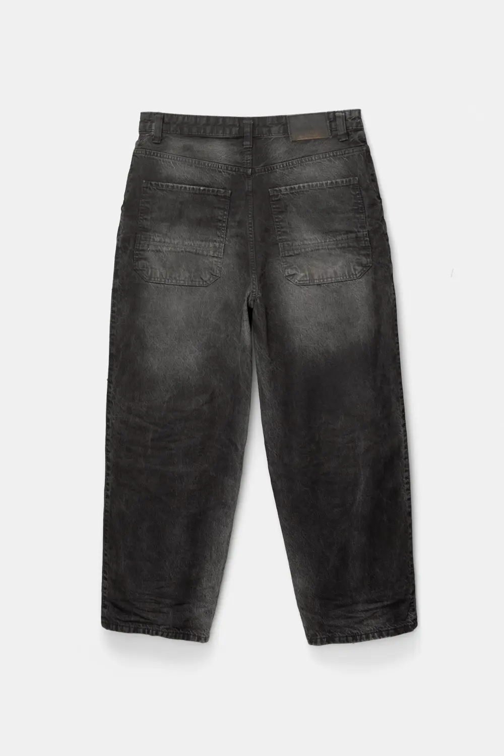 Coated-finish skater jeans