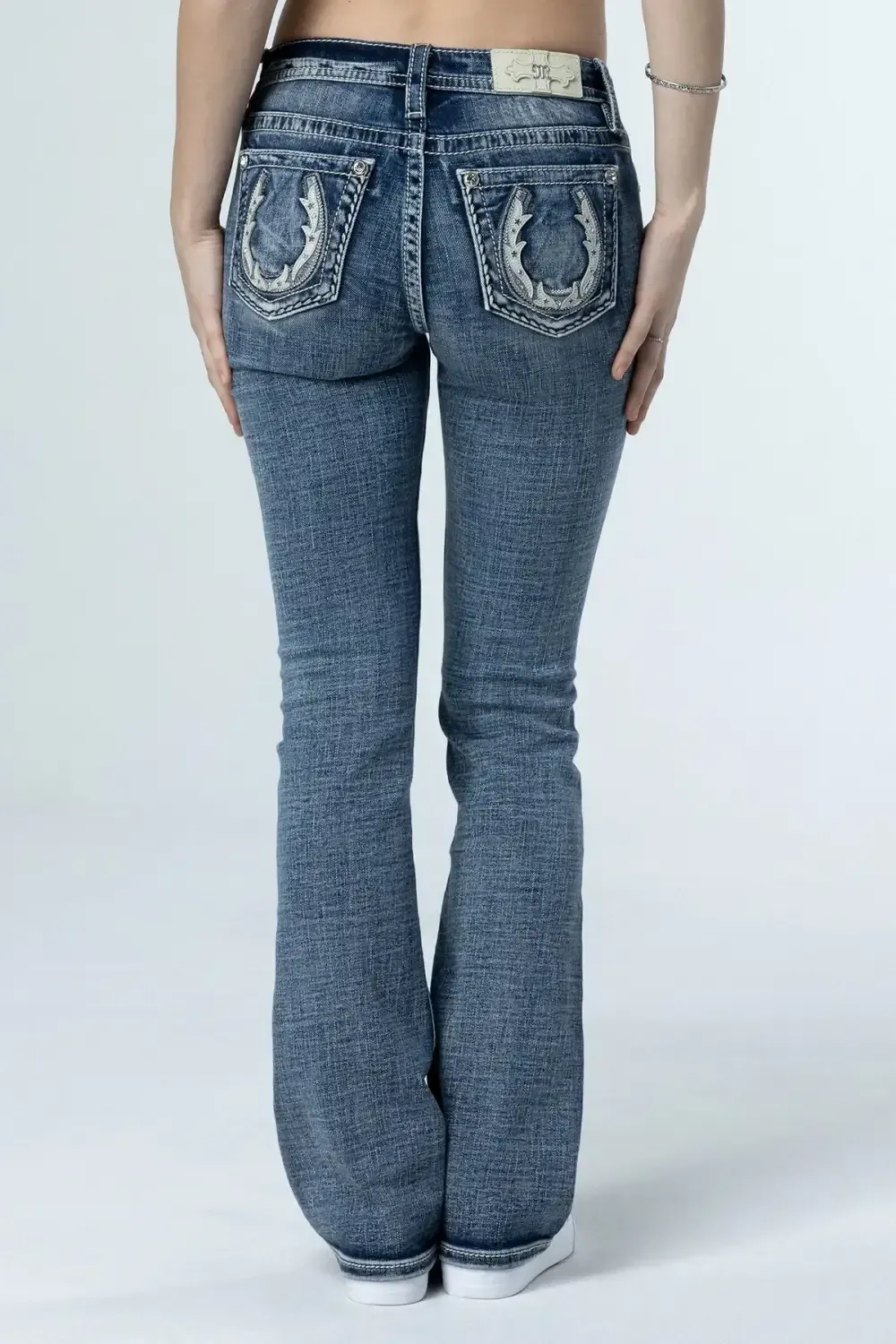 Subtle Star Horseshoe Bootcut Jeans