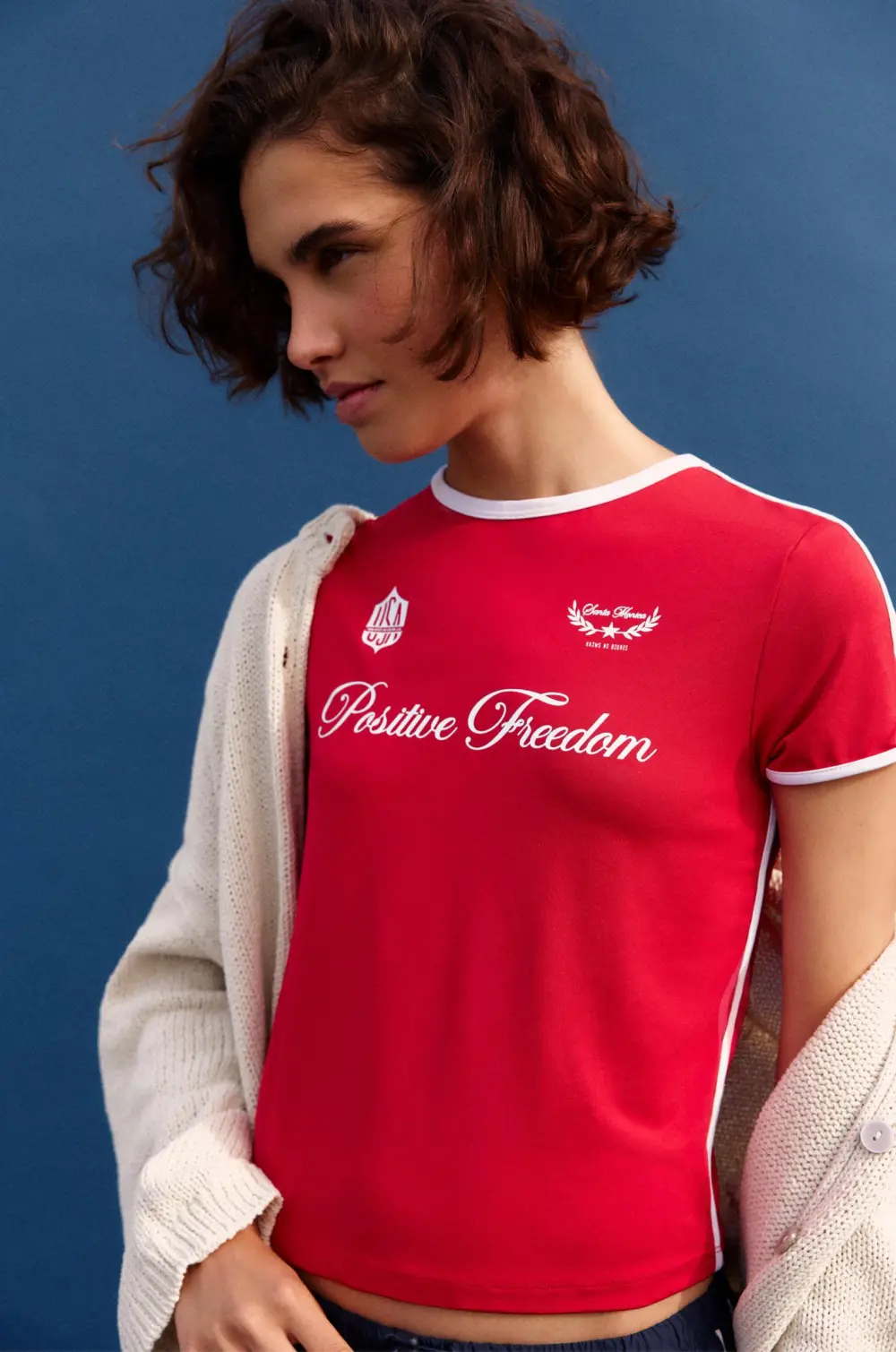 Camiseta cropped poliamida