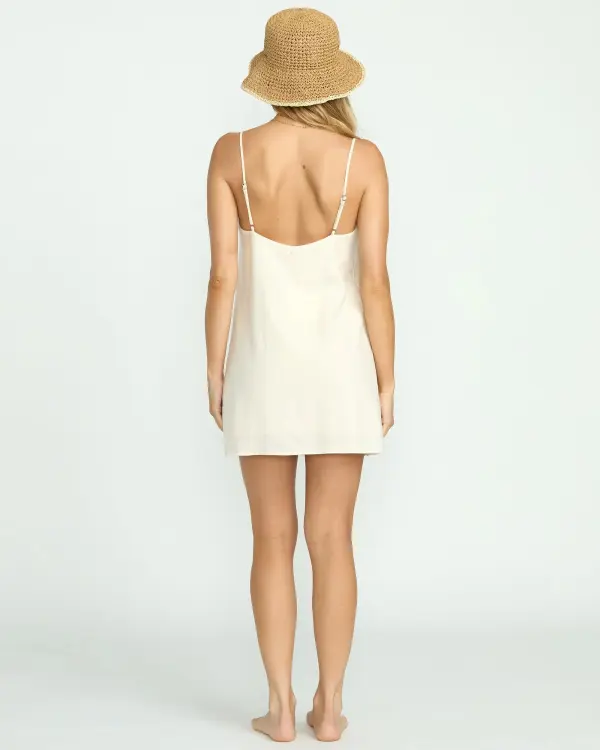 Summer Love Mini Slip Dress - Salt Crystal