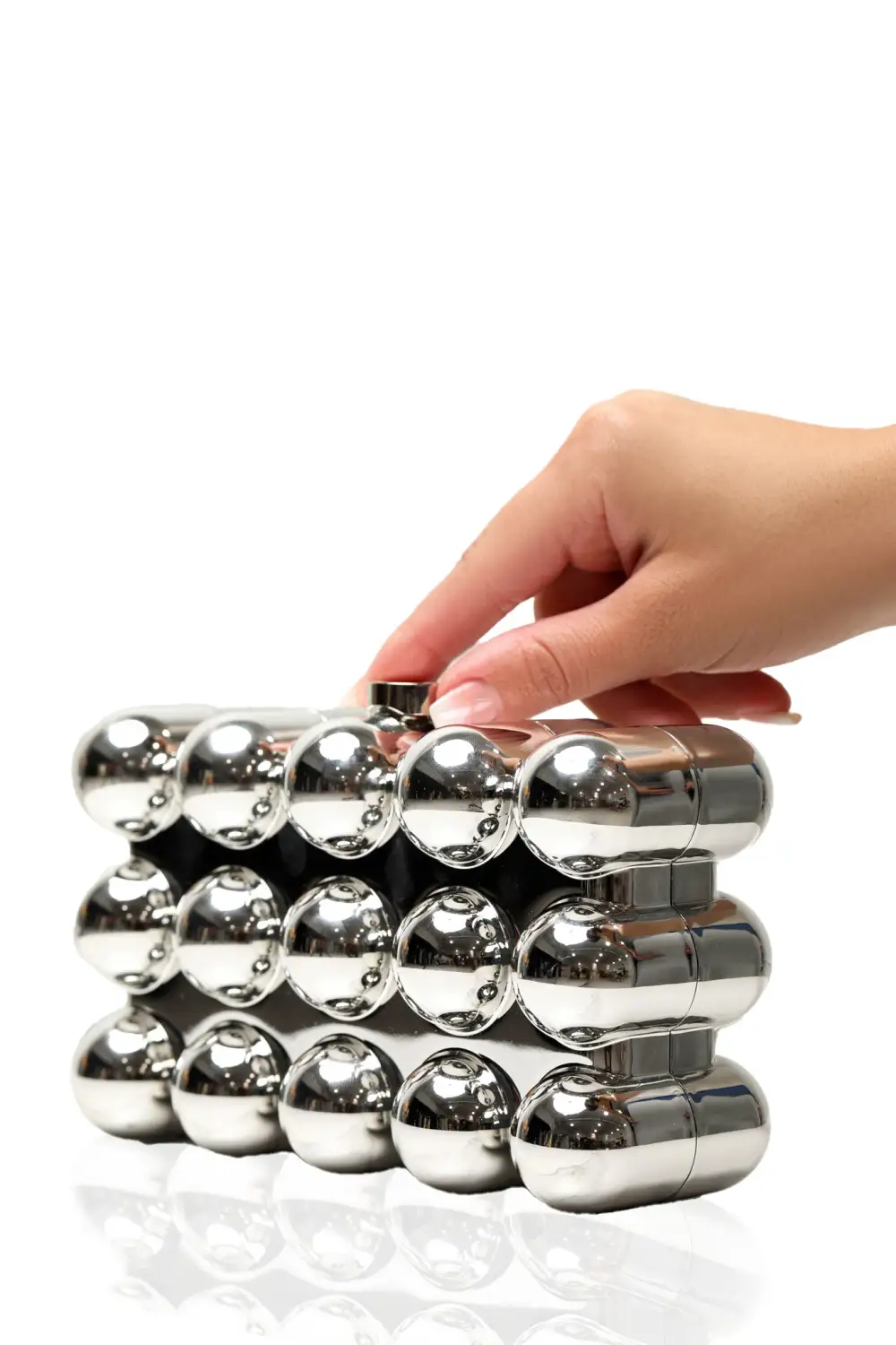 Chrome Circles Clutch