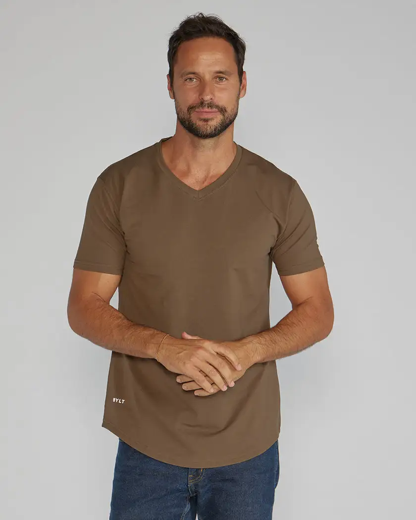 Drop-Cut V-Neck: Lux
