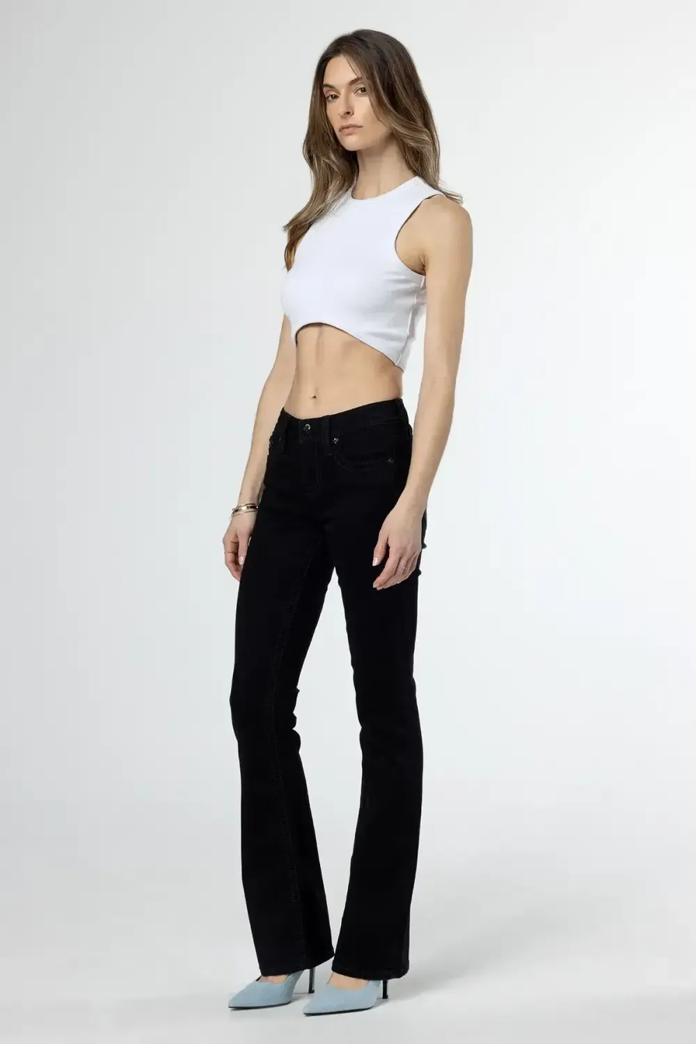 Flying Black Bootcut Jeans