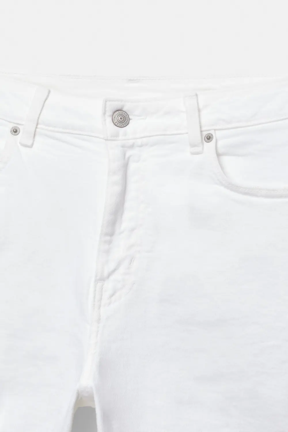 Ripped denim Bermuda shorts