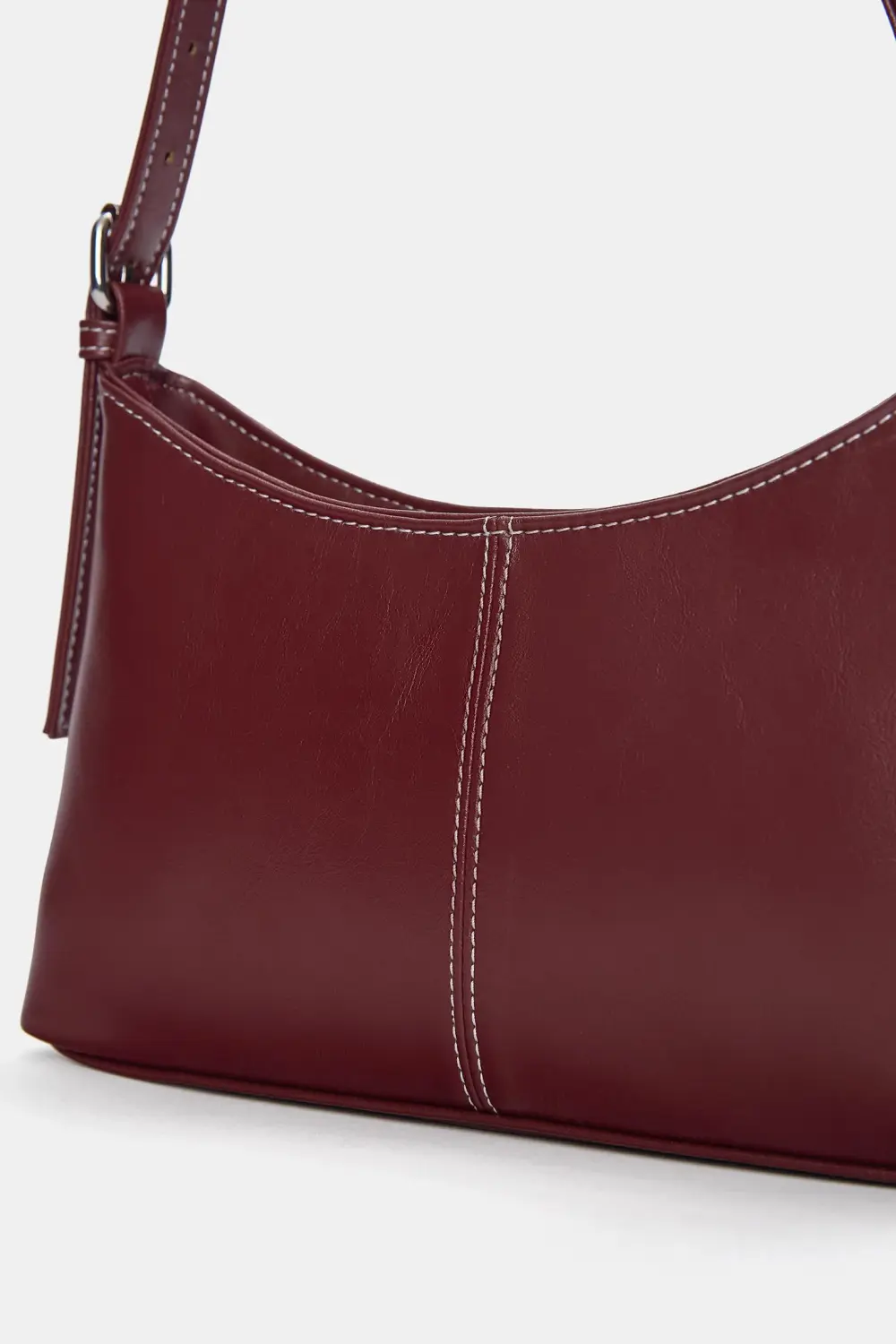 Bolso de hombro costuras