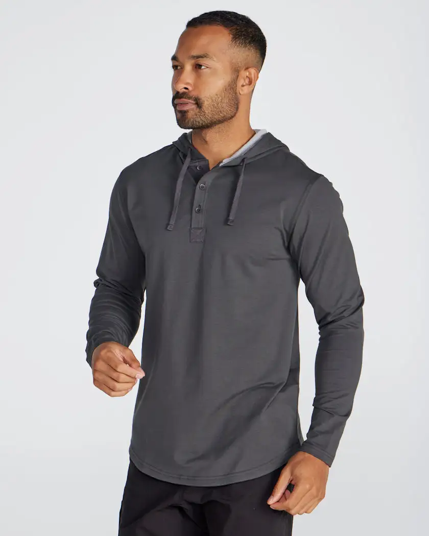 Drop-Cut: Lux Hooded Henley