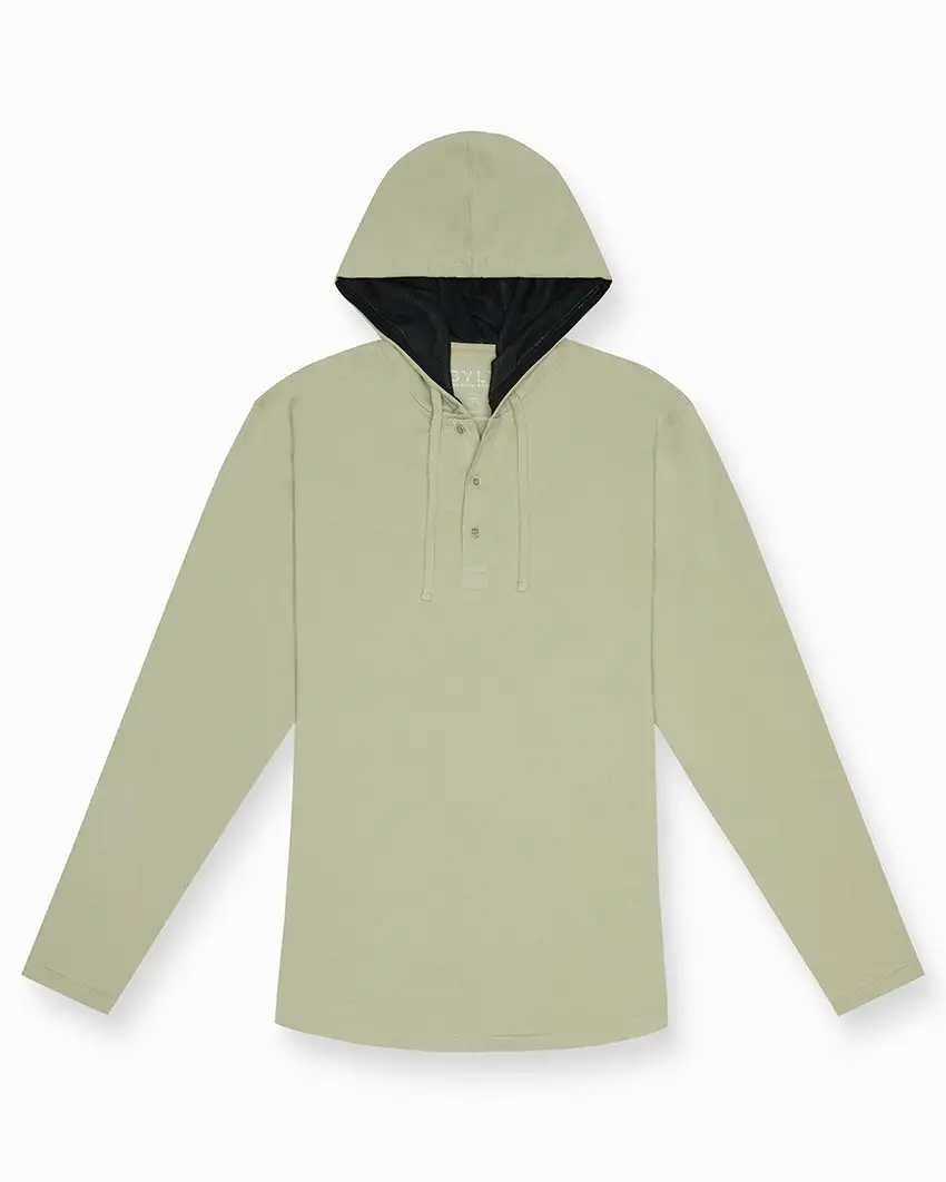 Drop-Cut: Lux Hooded Henley