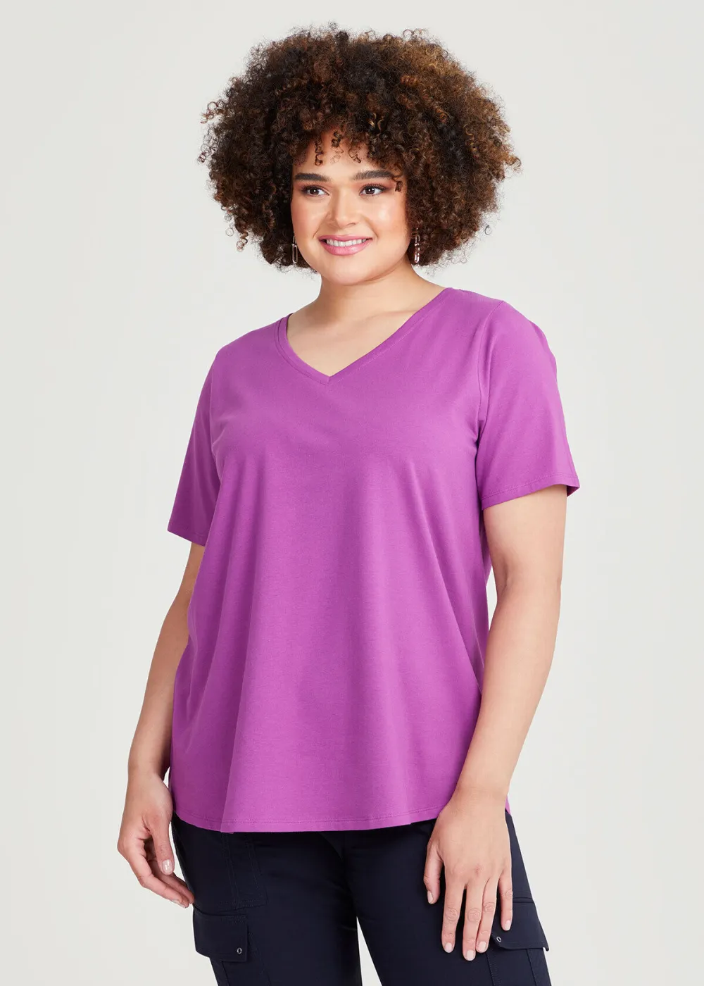 Australian Cotton V-neck T-Shirt