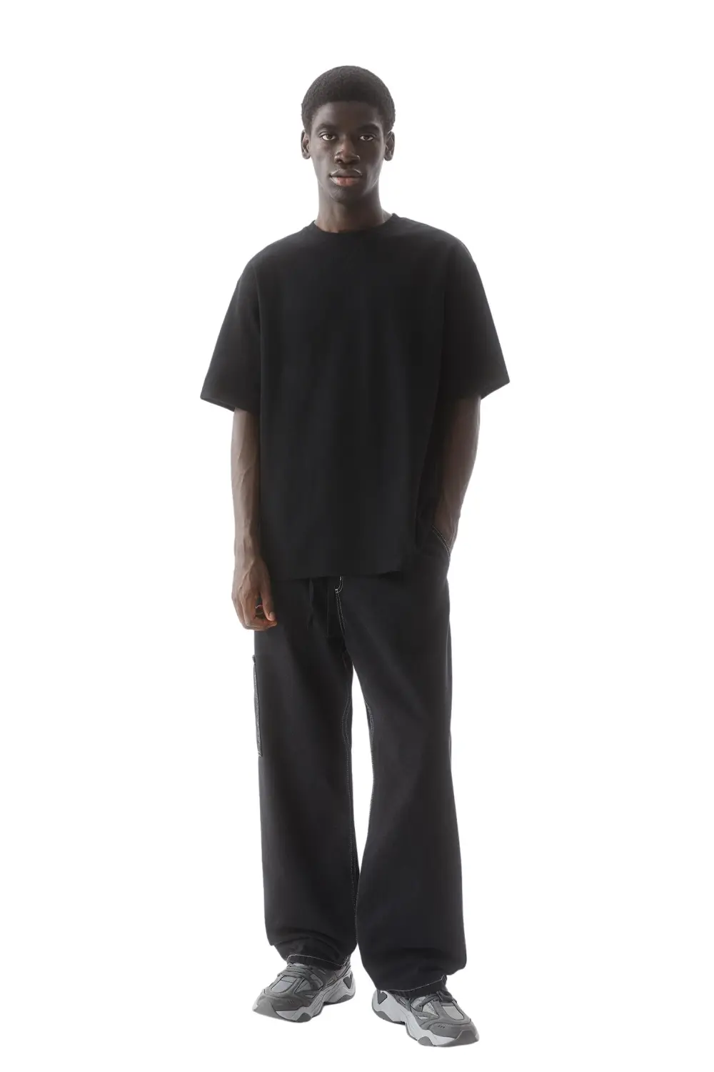 Basic short sleeve textured T-shirt