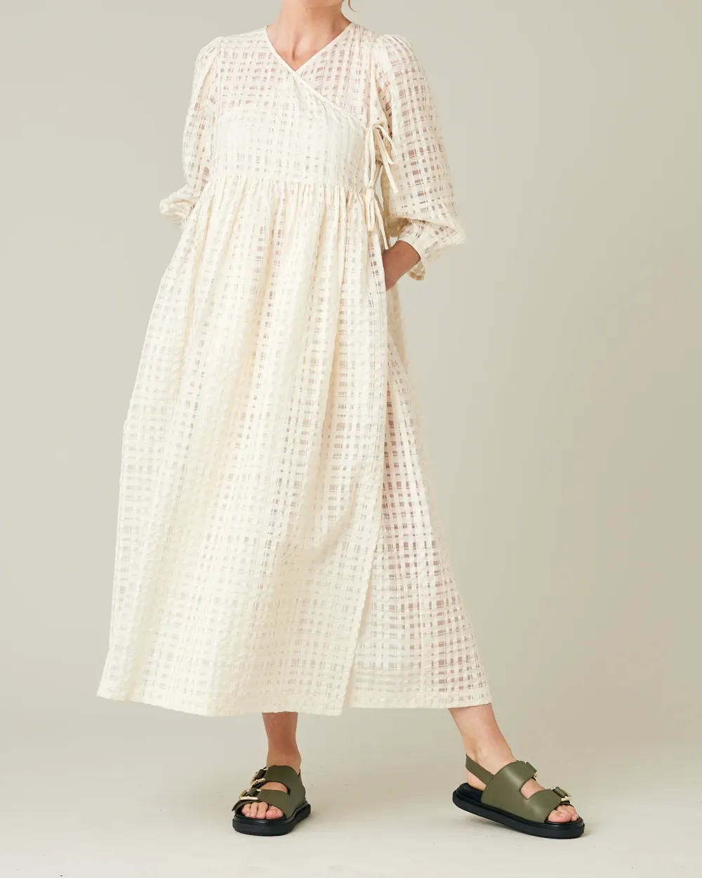 IVORY ORGANZA DRESS