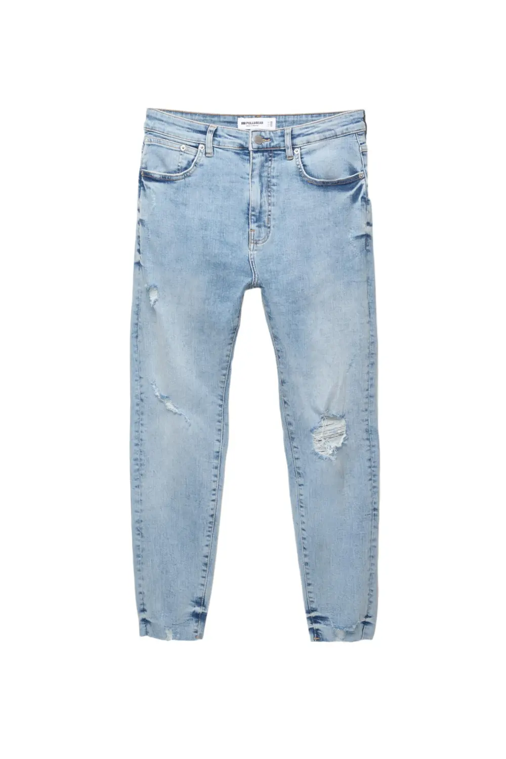 Ripped carrot fit jeans