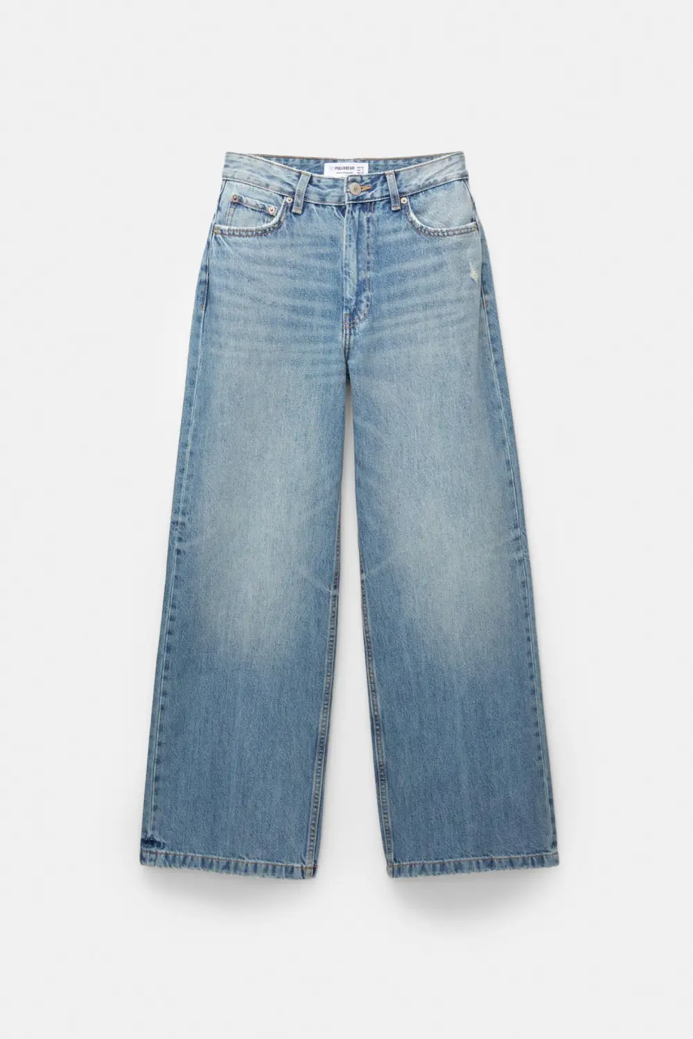 Jeans baggy tiro medio