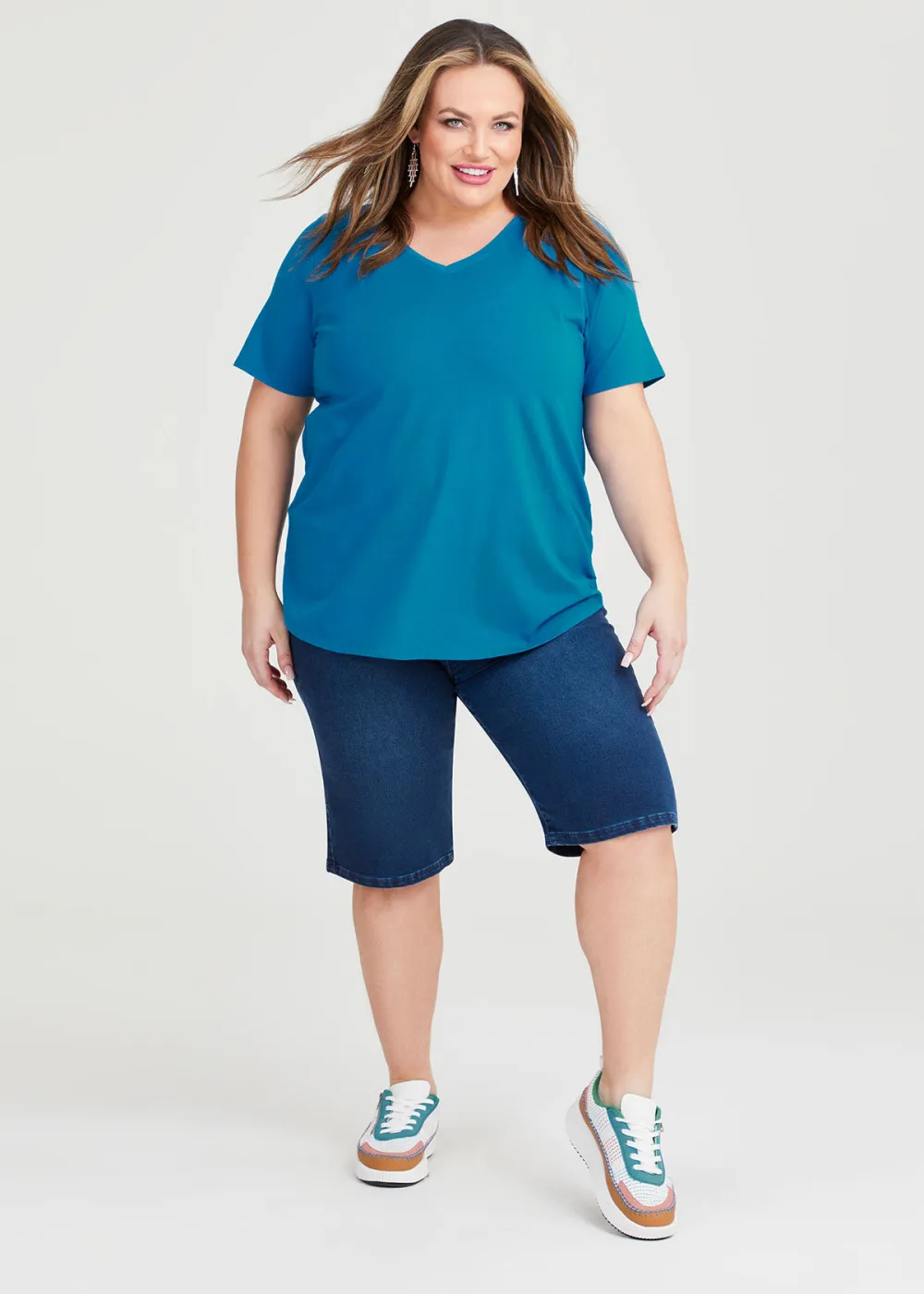 Australian Cotton V-neck T-Shirt