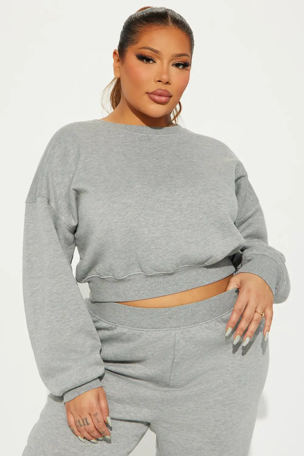 Do Not Disturb Sweatsuit - Heather Grey