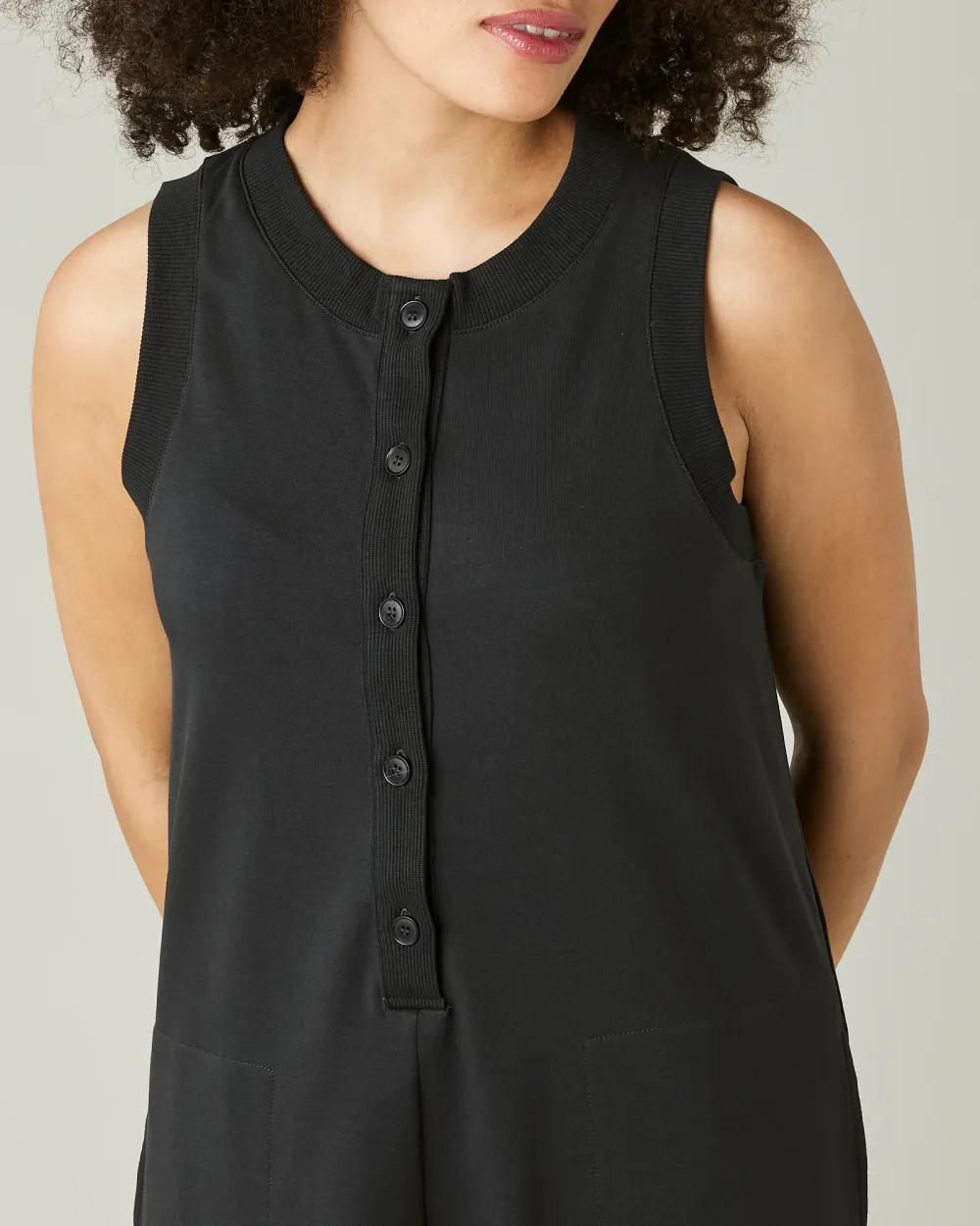 COTTON JERSEY JUMPSUIT