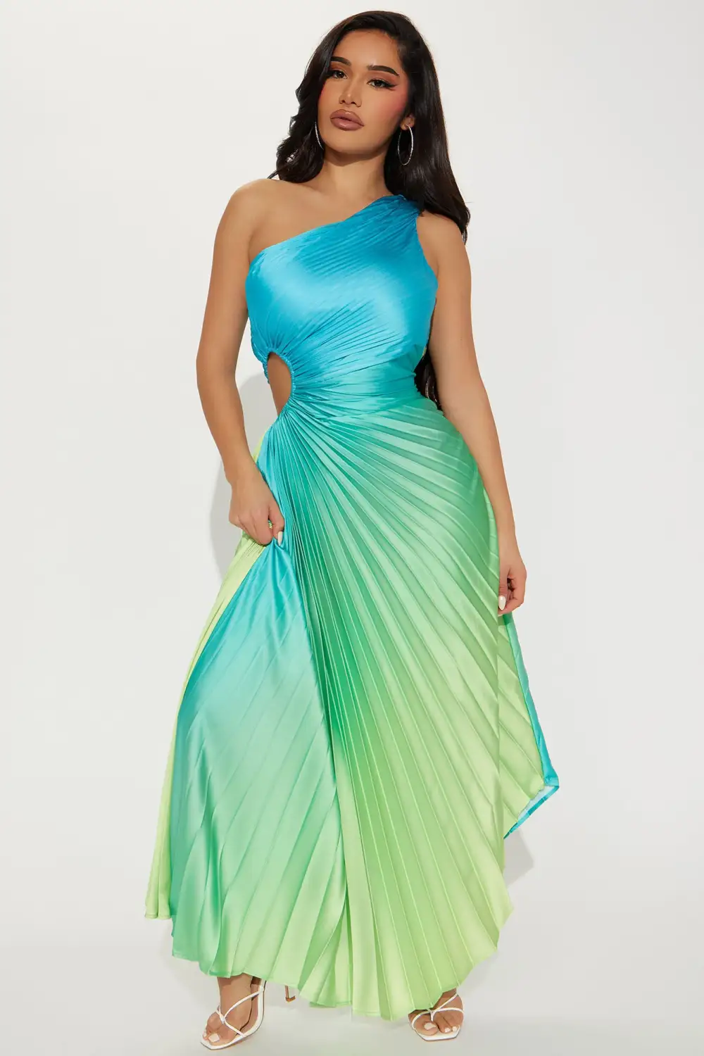 Tahiti Ombre Maxi Dress - Blue/combo