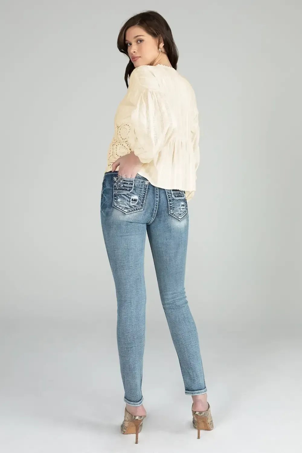 V-Neck Crochet Top