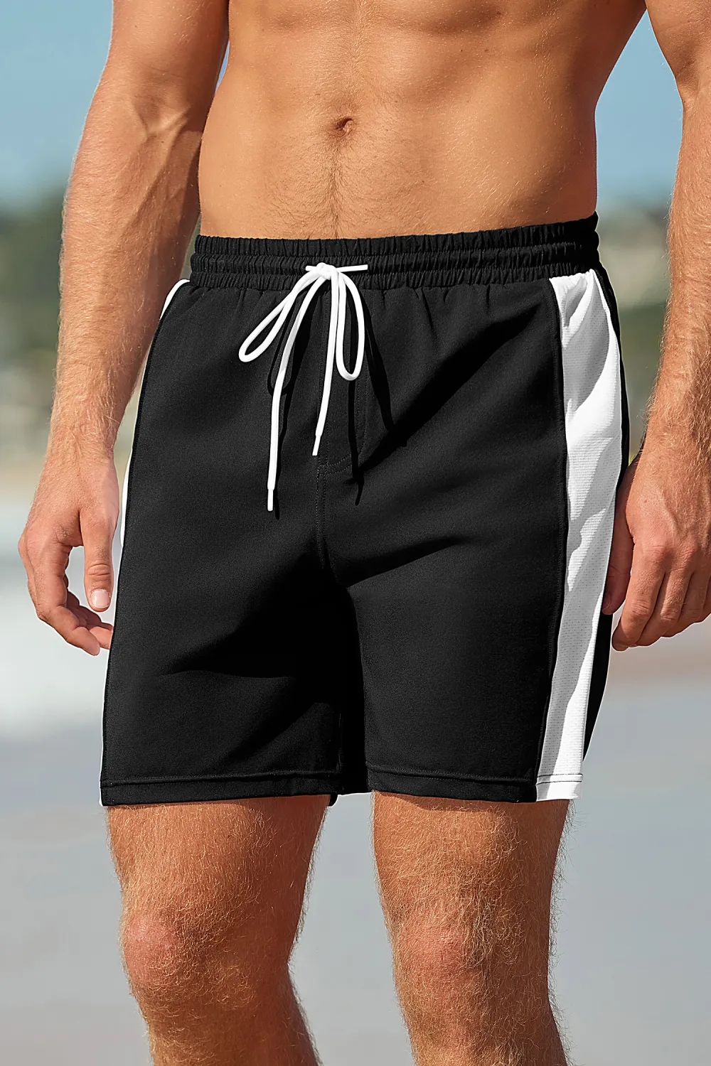 Game On Black & White Board Shorts