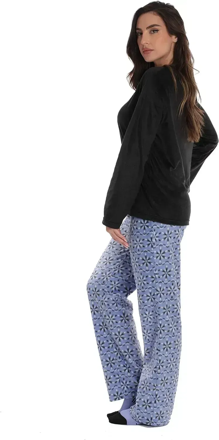 Women’s Pajama Pant Set - Nightgown with Matching Socks