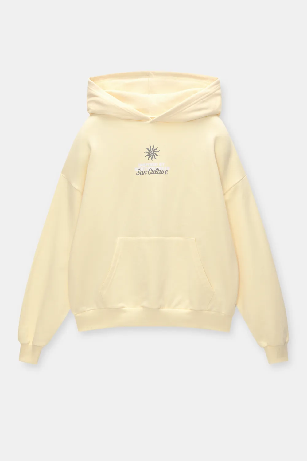 Sudadera capucha bordado sol