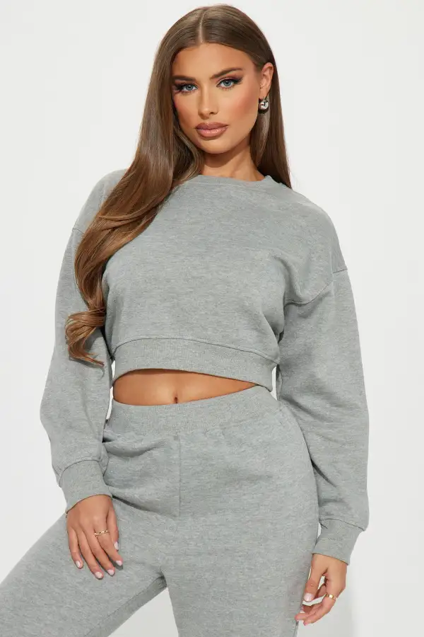 Do Not Disturb Sweatsuit - Heather Grey