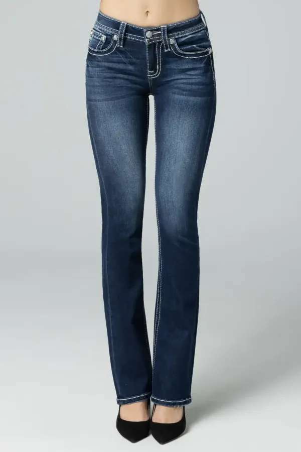 Mauve Longhorn Bootcut Jeans