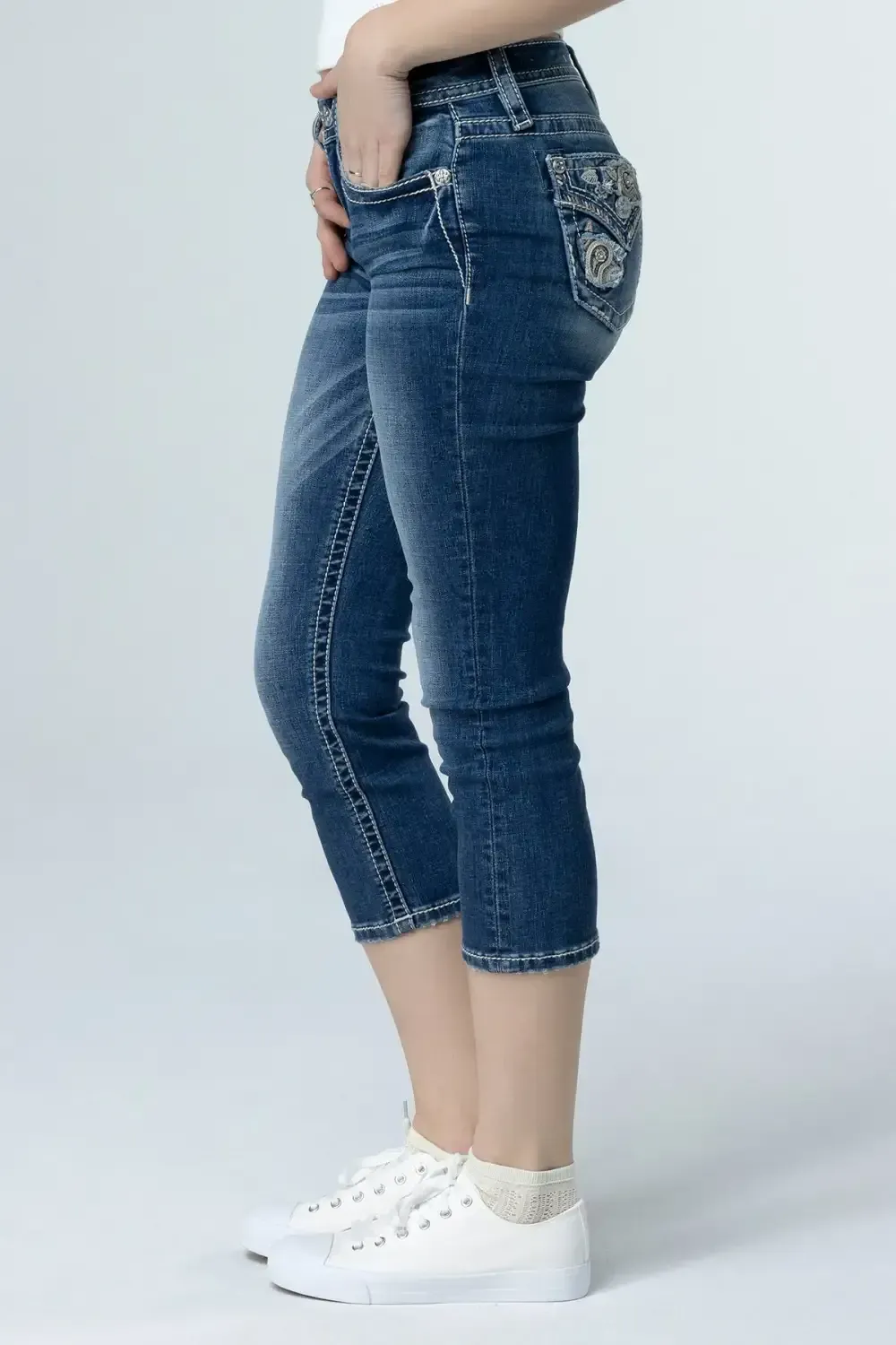 Paisley Peekaboo Capri