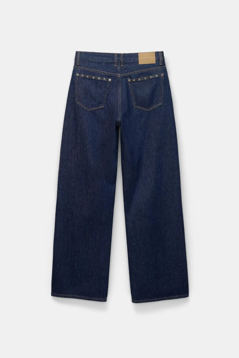 Jeans rectos tachas